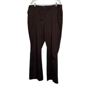 Dockers Woman 18W Long Brown Pants Cotton/polyester/spandex Casual Night Out